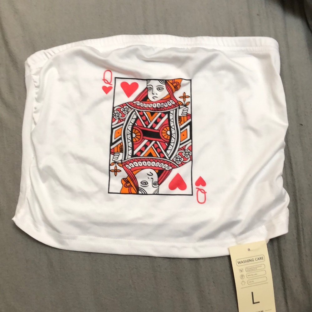 Queen of hearts tube top